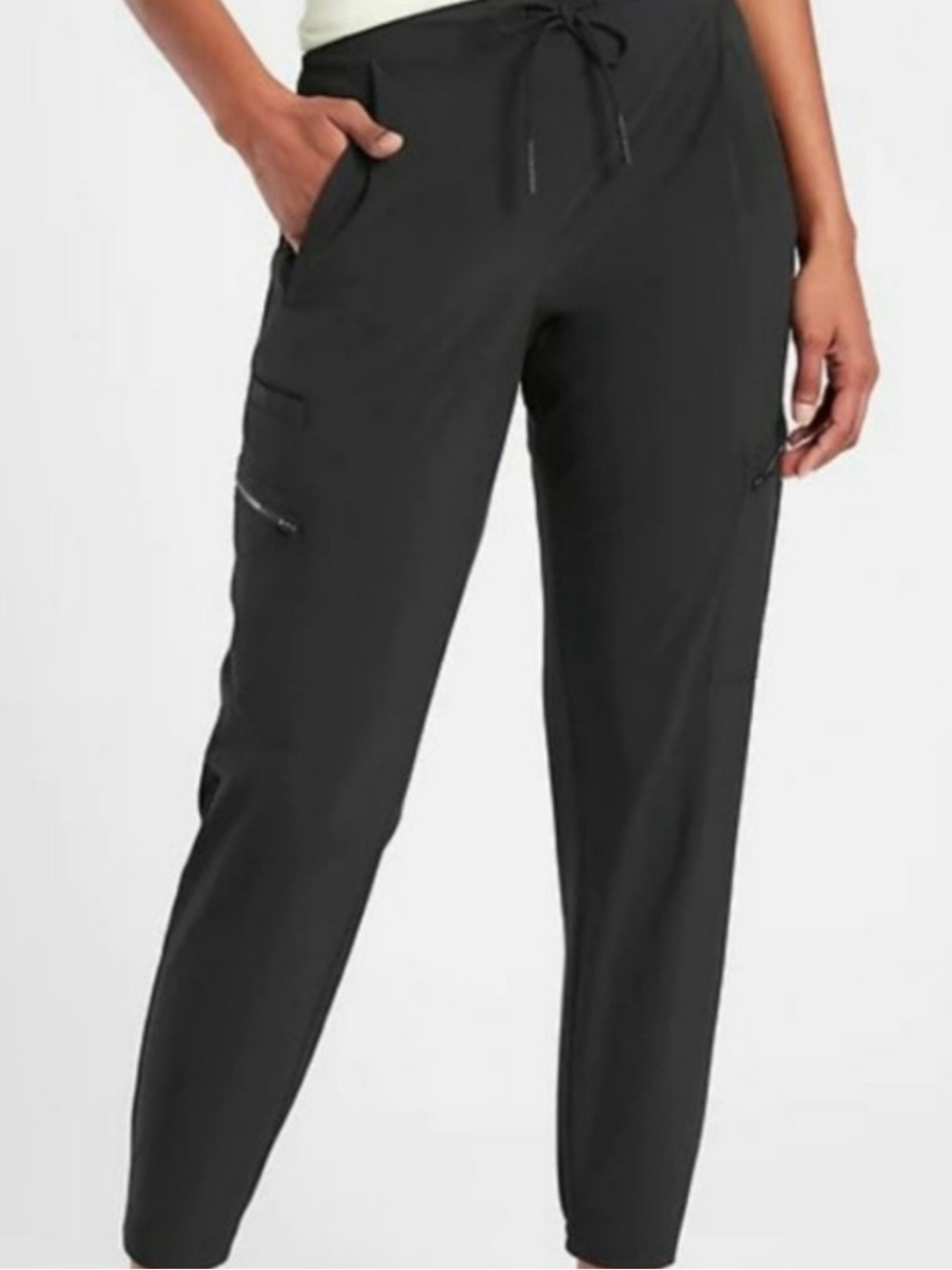 Athleta Venture cargo jogger black size 12